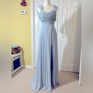 Dusty light blue formal dress from Windsor. New with tags.
